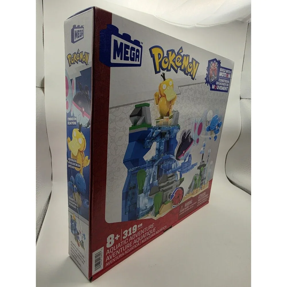 MEGA Pokémon Aquatic Adventure 319-Piece Building Set HXF79 Build w/ Motion 8+